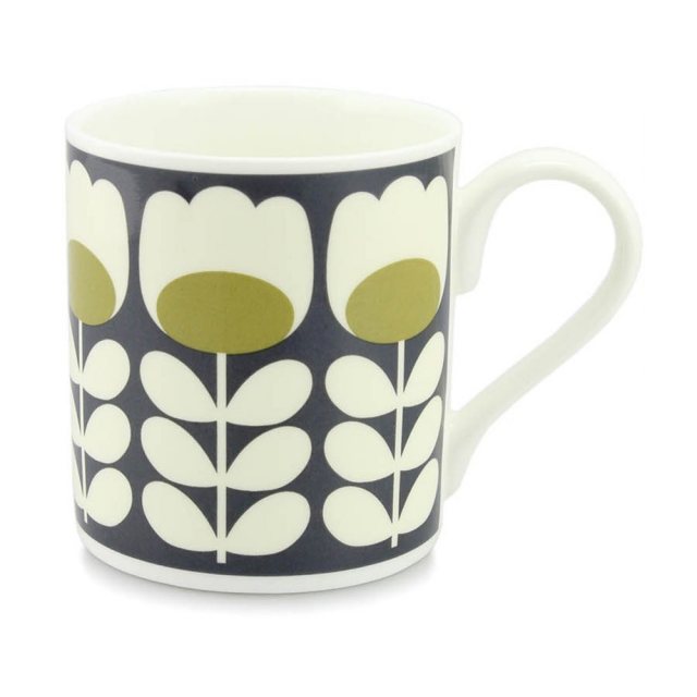 Orla Kiely Orla Kiely Scribble Sunflower Blue Quite Big Mug