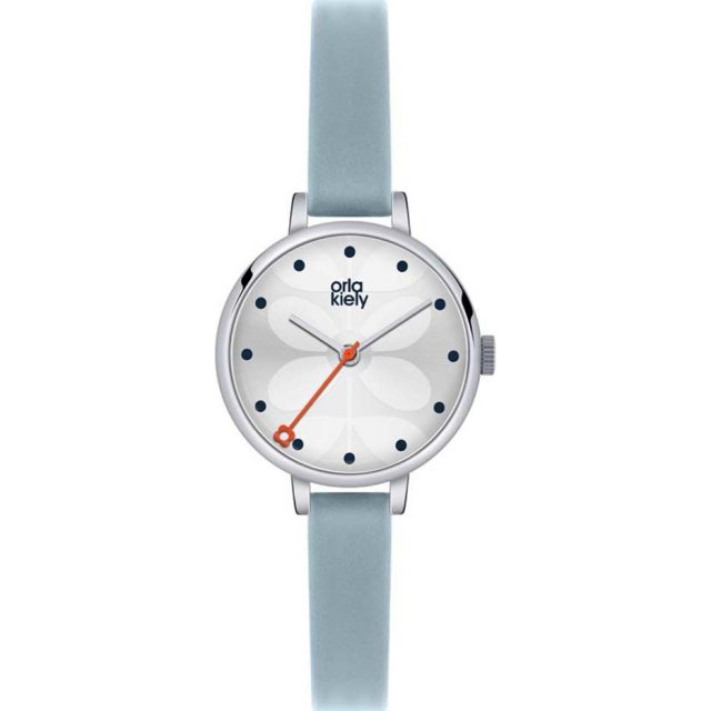 Orla Kiely Leff Amsterdam Tube Watch D42 Steel with Black Strap