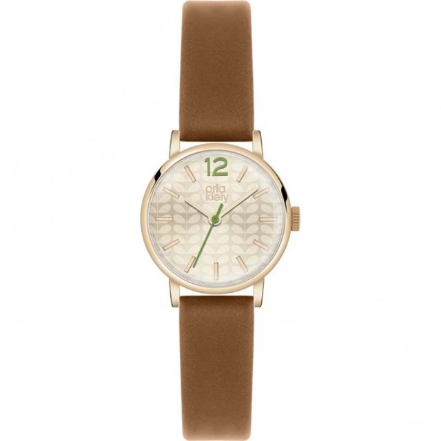 Orla Kiely Leff Amsterdam Tube Watch D42 Steel with Black Strap