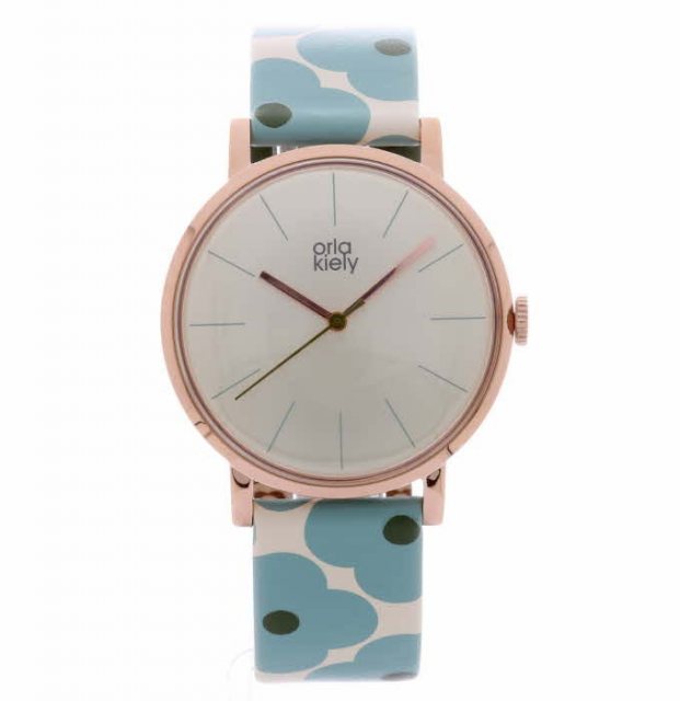 Orla Kiely Leff Amsterdam Tube Watch D42 Steel with Black Strap