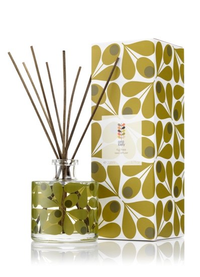 Orla Kiely Eco Green 4oz Diffuser Bamboo & Green Tea