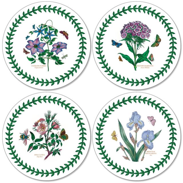 Portmeirion Botanic Garden Round Coasters Set Of 4