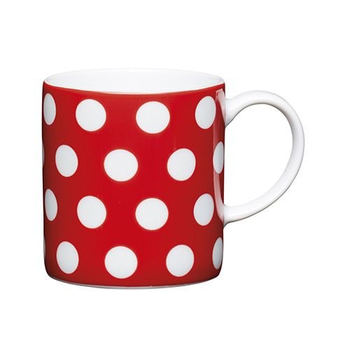 Espresso Cup Red Polka Dot