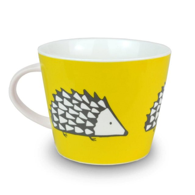 Scion Living Charcoal & Yellow Spike Mug