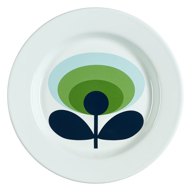 Orla Kiely Talking Tables Bon Appetit Enamel Plate Fish - 20cm