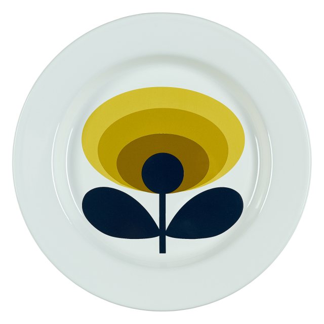 Orla Kiely Talking Tables Bon Appetit Enamel Plate Fish - 20cm