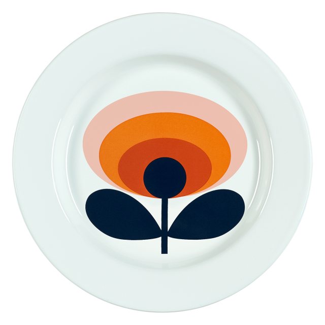 Orla Kiely Living Nostalgia Enamel 20cm Snack Plate