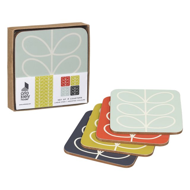 Orla Kiely Linear Stem Coaster Set of 4 Buy Online Here Portmeirion