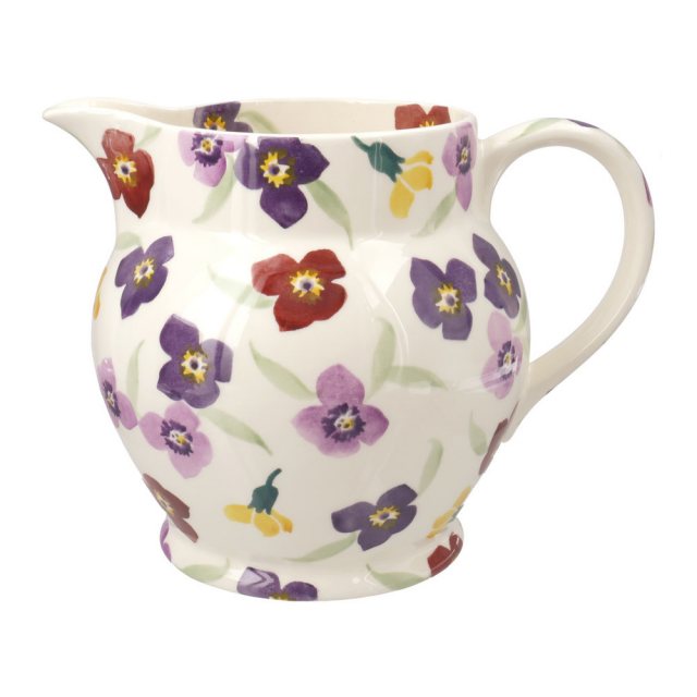 Emma Bridgewater Toasted Crumpet Bone China Cornflower 1/2 Pint Jug in Gift Box