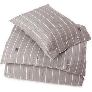 Lexington Lexington Authentic Herringbone Stripe Duvet Gray