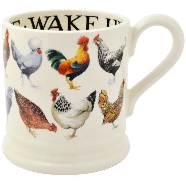Emma Bridgewater Hen & Toast Row of Hens 0.5pt Mug