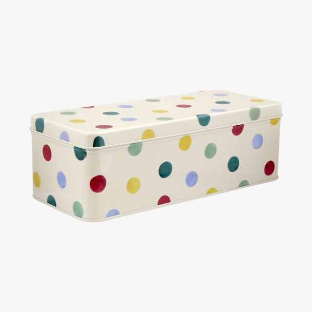 Emma Bridgewater Polka Dot Long Deep Rectangular Tin