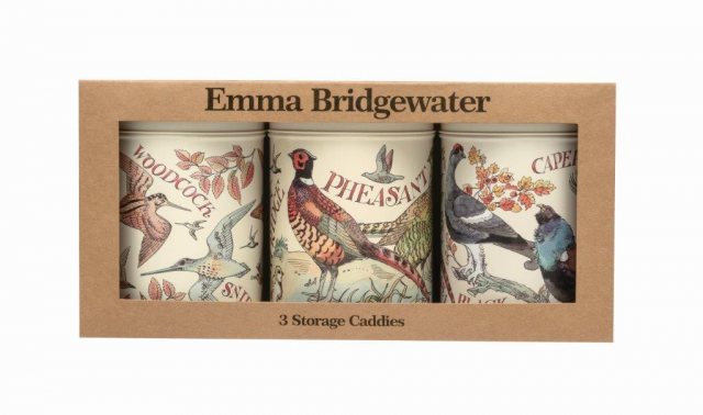 Emma Bridgewater Game Birds Set of 3 Caddies