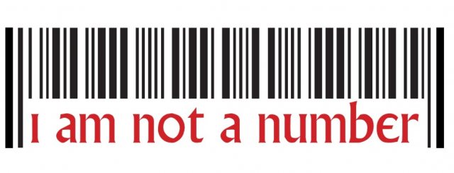 The Prisoner The Prisoner Oblong Car Sticker - I am Not a Number Barcode