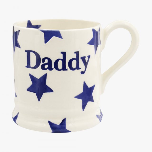 Emma Bridgewater Blue Star Daddy 1/2 Pint Mug