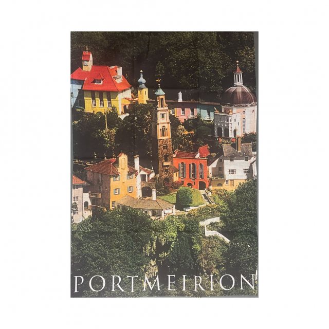 Portmeirion Village Tea Towel - Portrait