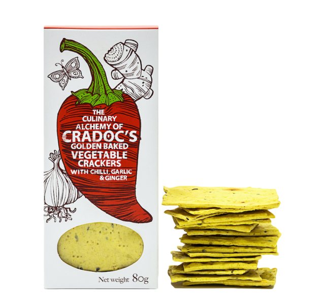 Cradoc's Crackers Chilli Ginger & Garlic 80g