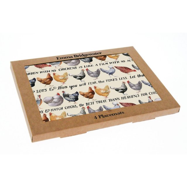 Emma Bridgewater Thornback & Peel Robin & Holly Set of 4 Placemats