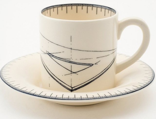 Set Square Espresso Cup & Saucer