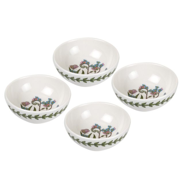 Portmeirion Pottery D/C   Botanic Garden Low Bowl 3.75' Set Of 4