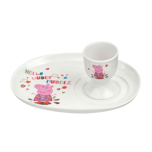 Portmeirion Pottery PP Egg Cup & Soldier Set