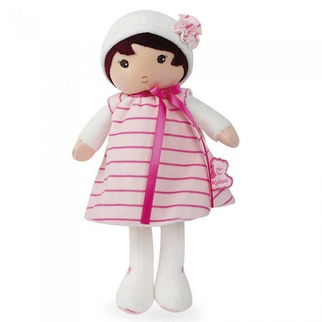 Kaloo Medium Rag Doll Gingham Pink Apron 40cm