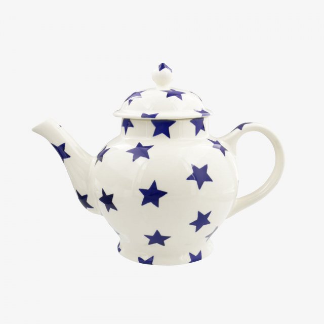 Emma Bridgewater Blue Star 4 Mug Teapot Boxed