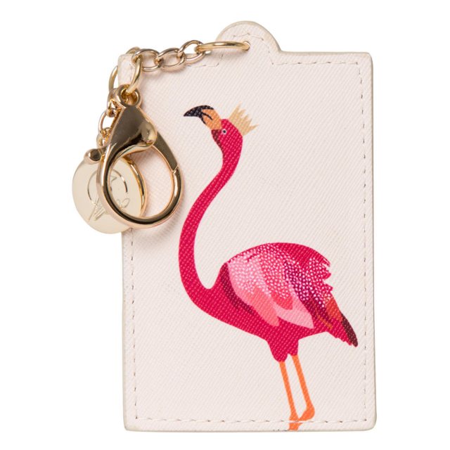 Sara Miller London Caroline Gardner Blue Floral Tab Keyring