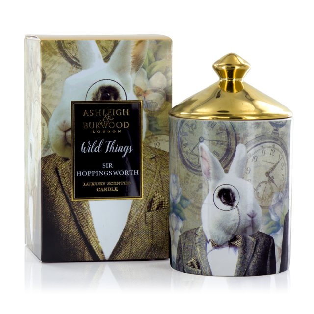 Ashleigh & Burwood London Ashleigh & Burwood Wild Things Sir Hoppingsworth/Cognac & Leather Candle