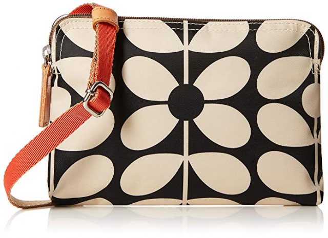 Orla Kiely Cross Body & Belt Bag Charcoal Blue