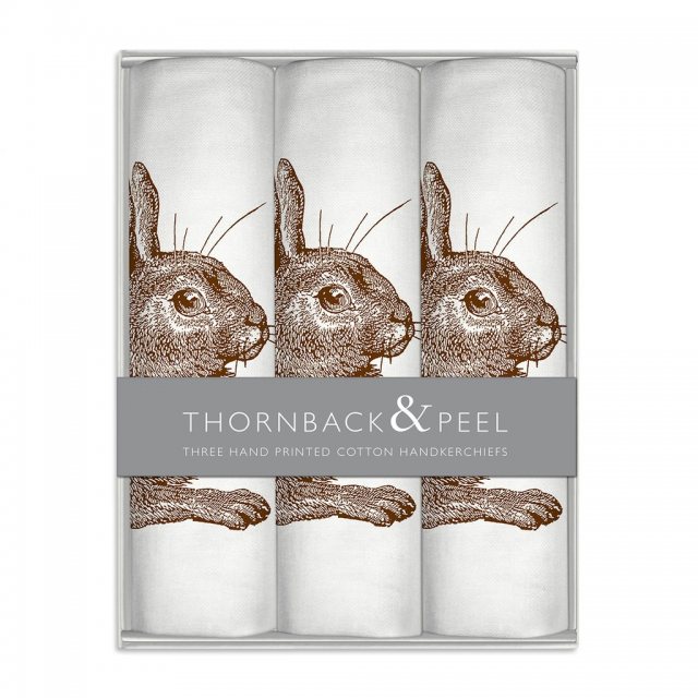 Thornback & Peel Thornback & Peel Brown Rabbit Handkerchief Box