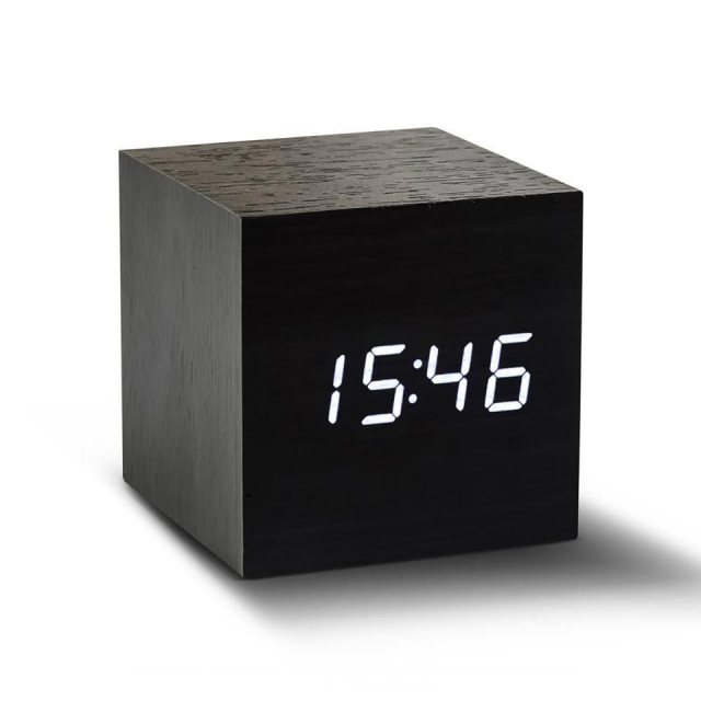 Gingko Newgate Pil LED Alarm Clock | Black
