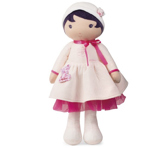 Kaloo Medium Rag Doll Gingham Pink Apron 40cm