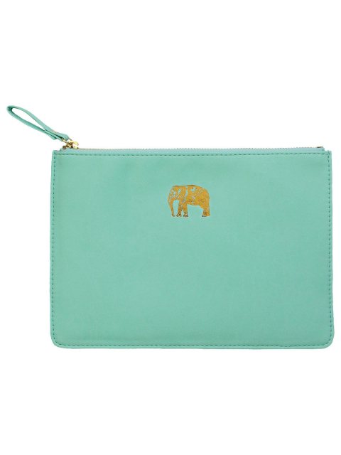 Sky & Miller Zip Pouch Elephant Mint