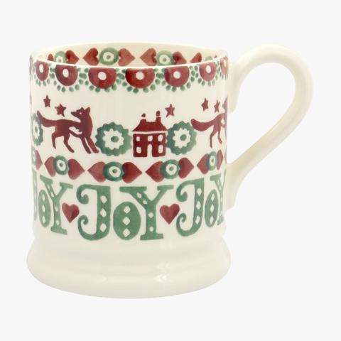Emma Bridgewater Christmas Joy Red & Green 0.5pt Mug