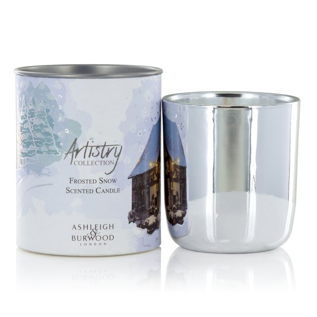 Ashleigh & Burwood London Artistry Xmas Candle Frosted Snow 200g
