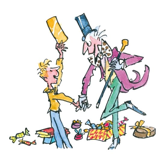 Roald Dahl Card Charlie & The Chocolate Factory