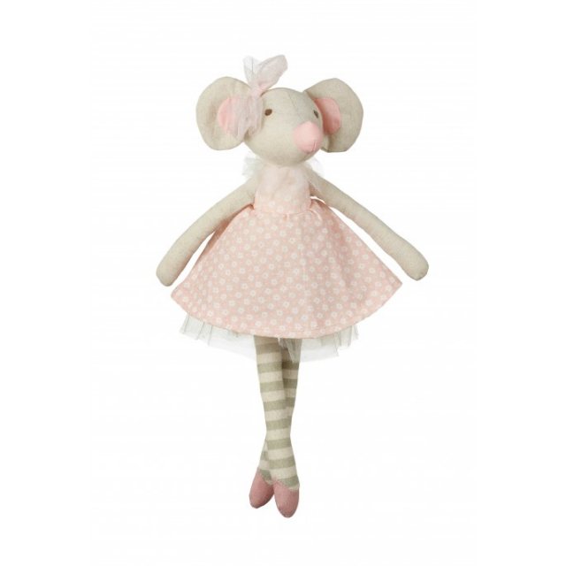 Orange Tree Toys Powell Craft Rag Doll with Teal Exotic Flower Dress