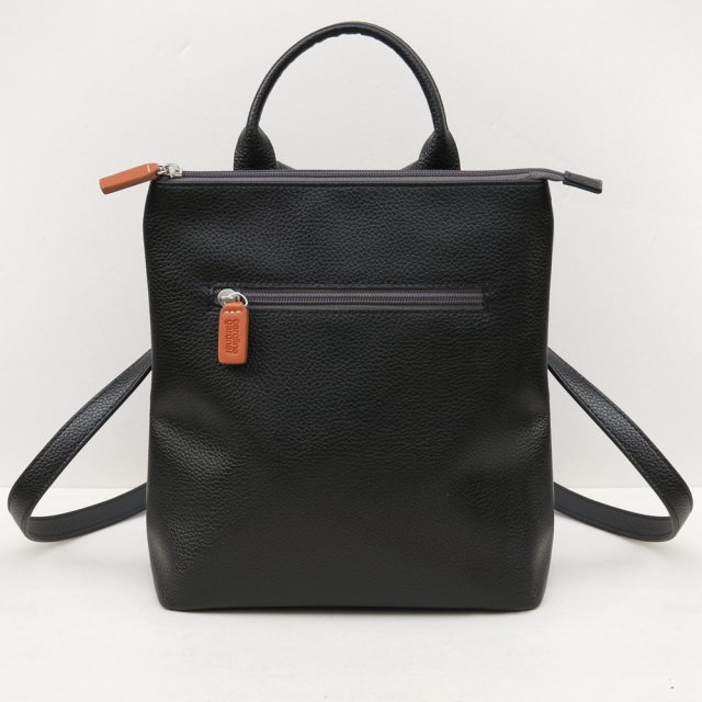 Caroline Gardner Leather Handbag Black M-70