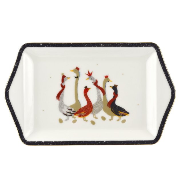 Sara Miller London Sara Miller India Lattice Windows Small Rectangular Tin