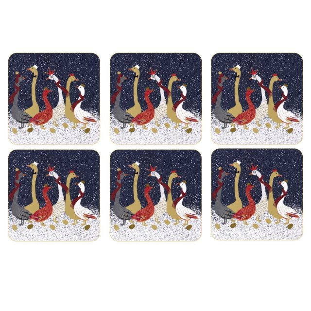 Sara Miller London IHR Napkins Holly Ornament Cream