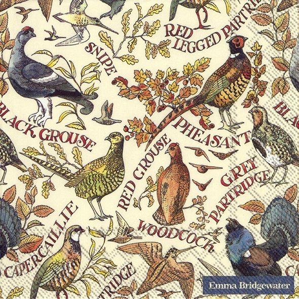 Emma Bridgewater Napkins Game Birds