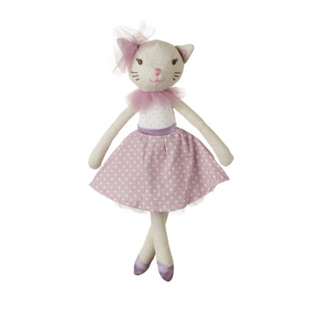 Orange Tree Toys Powell Craft Rag Doll with Teal Exotic Flower Dress