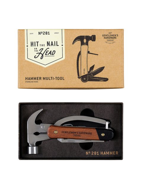 Gentlemen's Hardware GEN Hammer Multi Tool Wood Handles & S/S