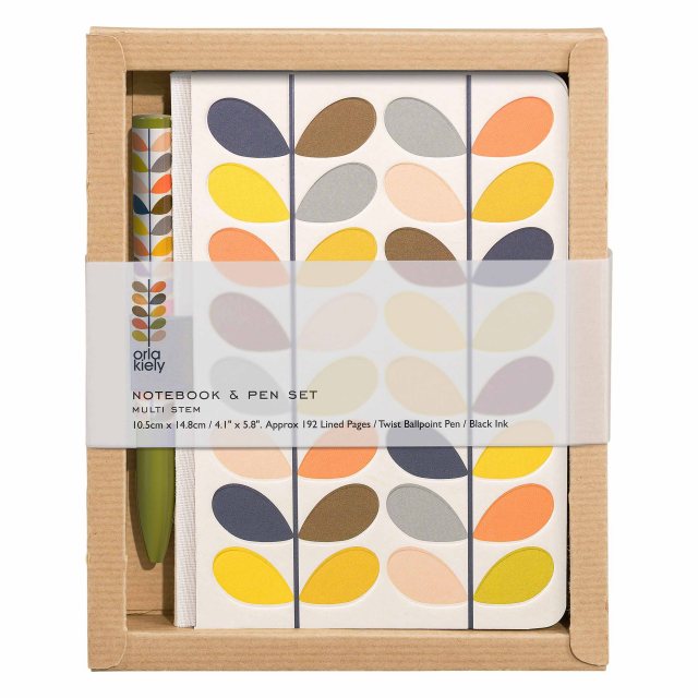 Orla Kiely Orla Kiely Pocket NoteboOrla Kiely & Pen Set Multi Stem