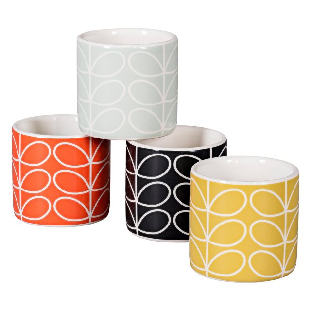Orla Kiely Orla Kiely Early Bird Navy Quite Big Mug 350ml