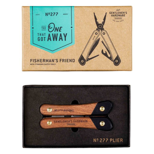 Gentlemen's Hardware GEN Fishing Multi Tool Wood Handles & Titanium Fin