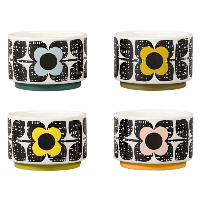 Orla Kiely Gingko Flip Click Clock