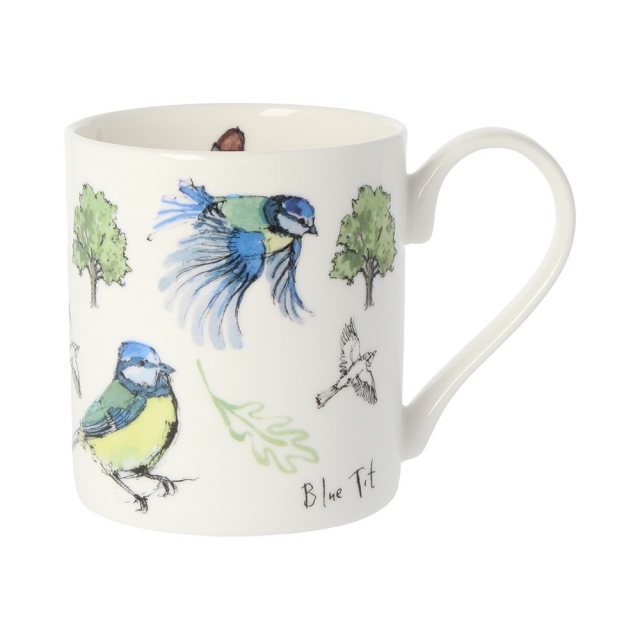 Madeleine Floyd KitchenCraft Blue Rose Fluted Mug