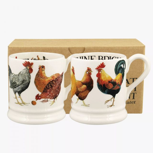 Emma Bridgewater Rise & Shine Set of 2 1/2 Pint Mugs